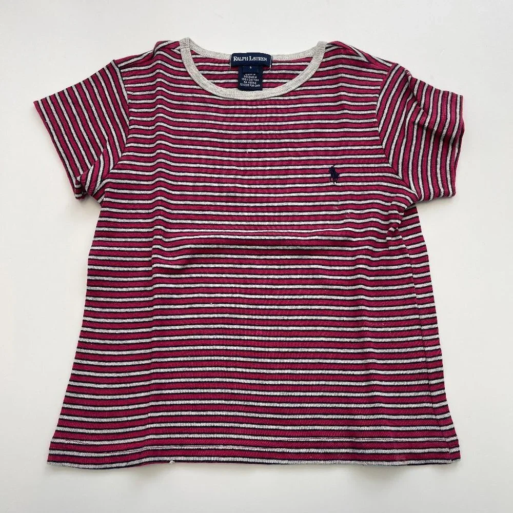 Ralph Lauren Girls Striped T-Shirt Size 5